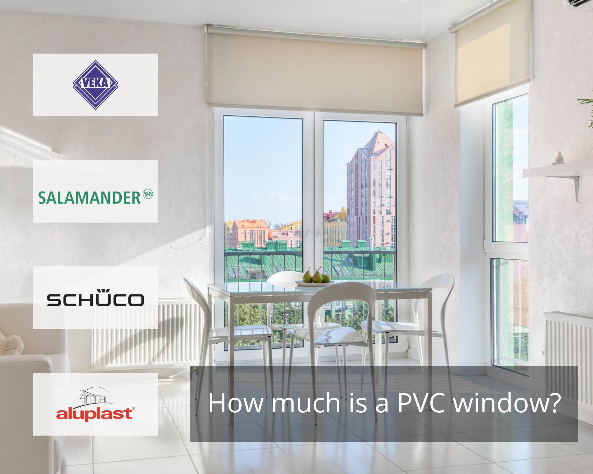 How much is a PVC window?