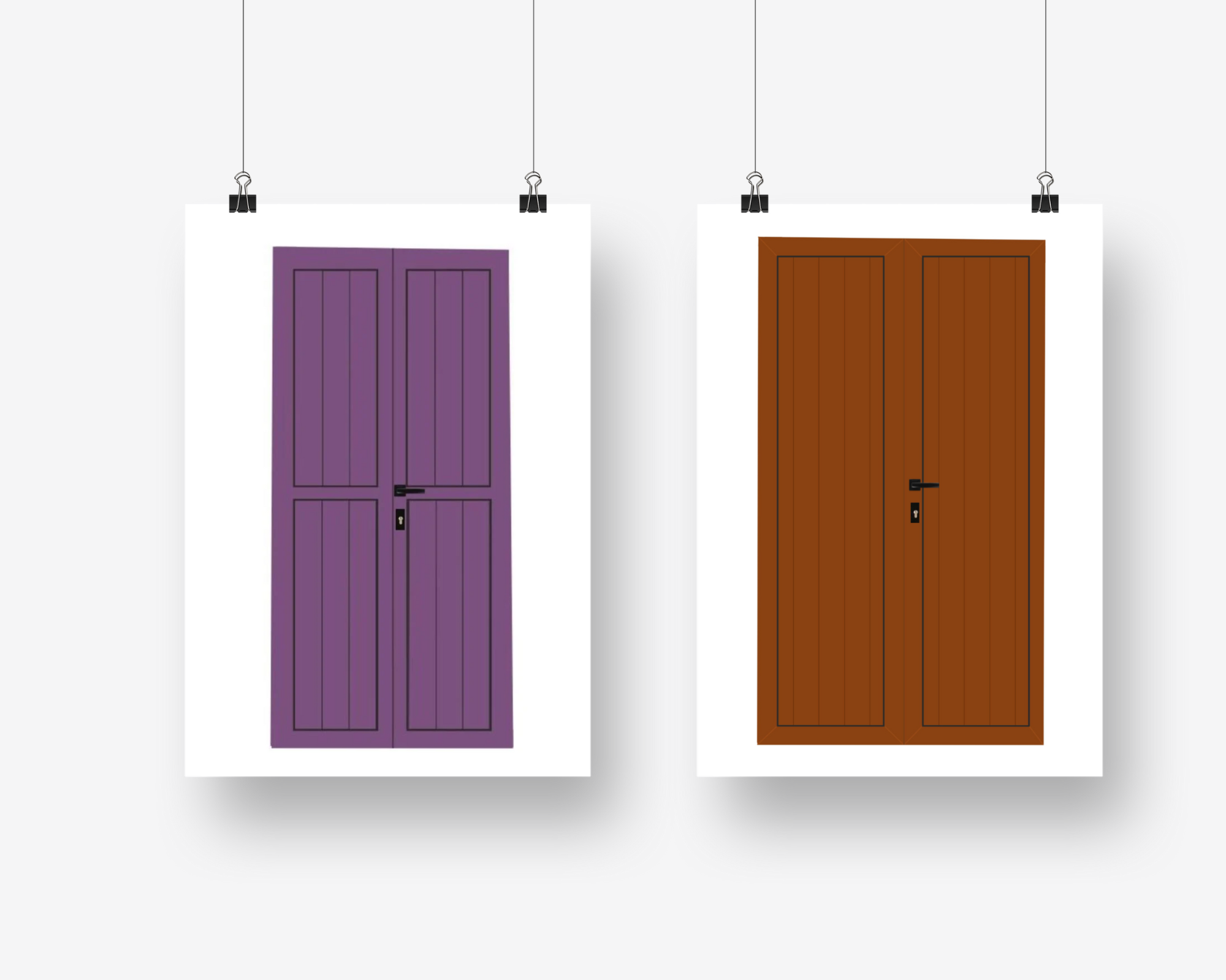 Colourful shutters