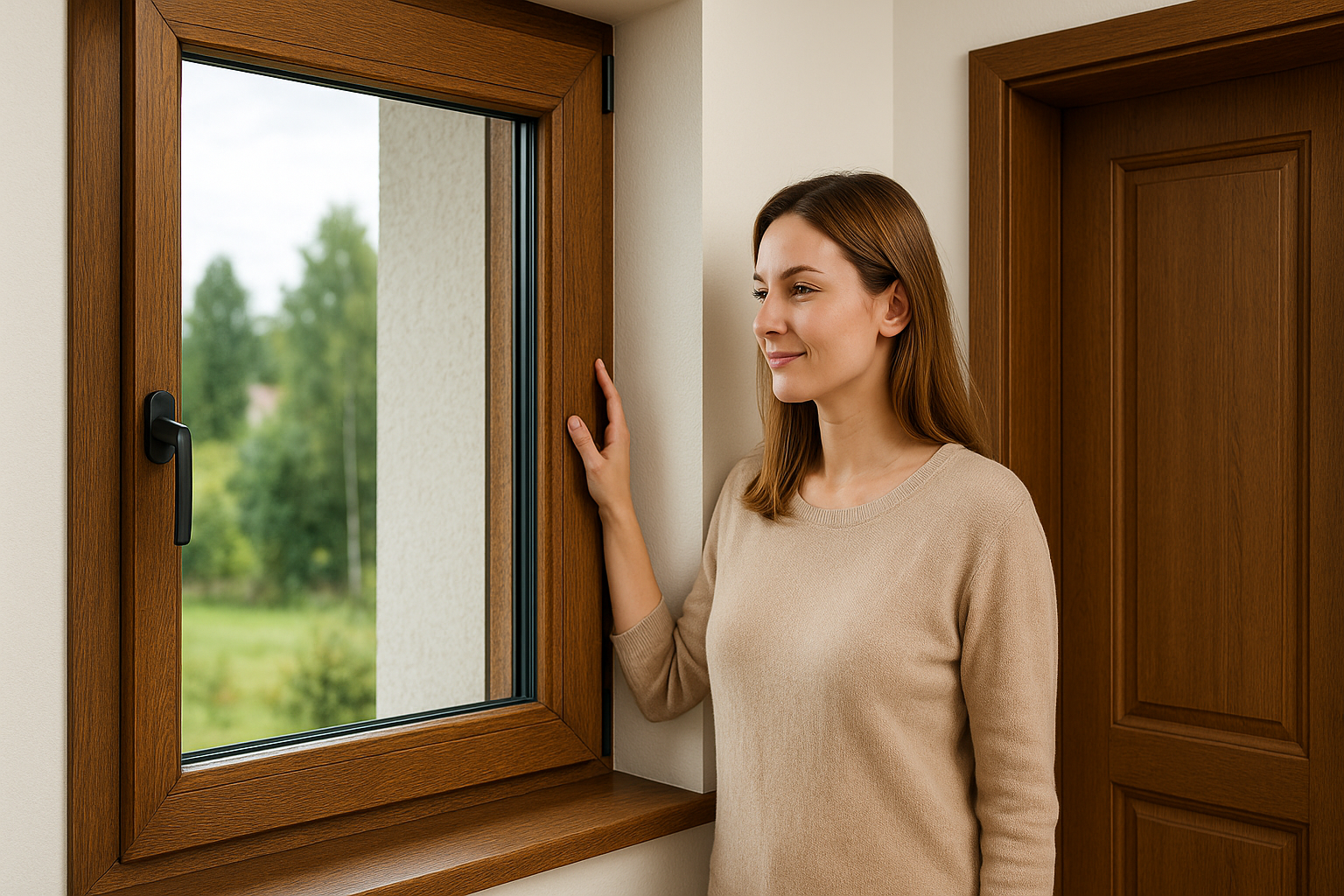 PVC windows and doors in woodgrain colours - durability and aesthetics in one