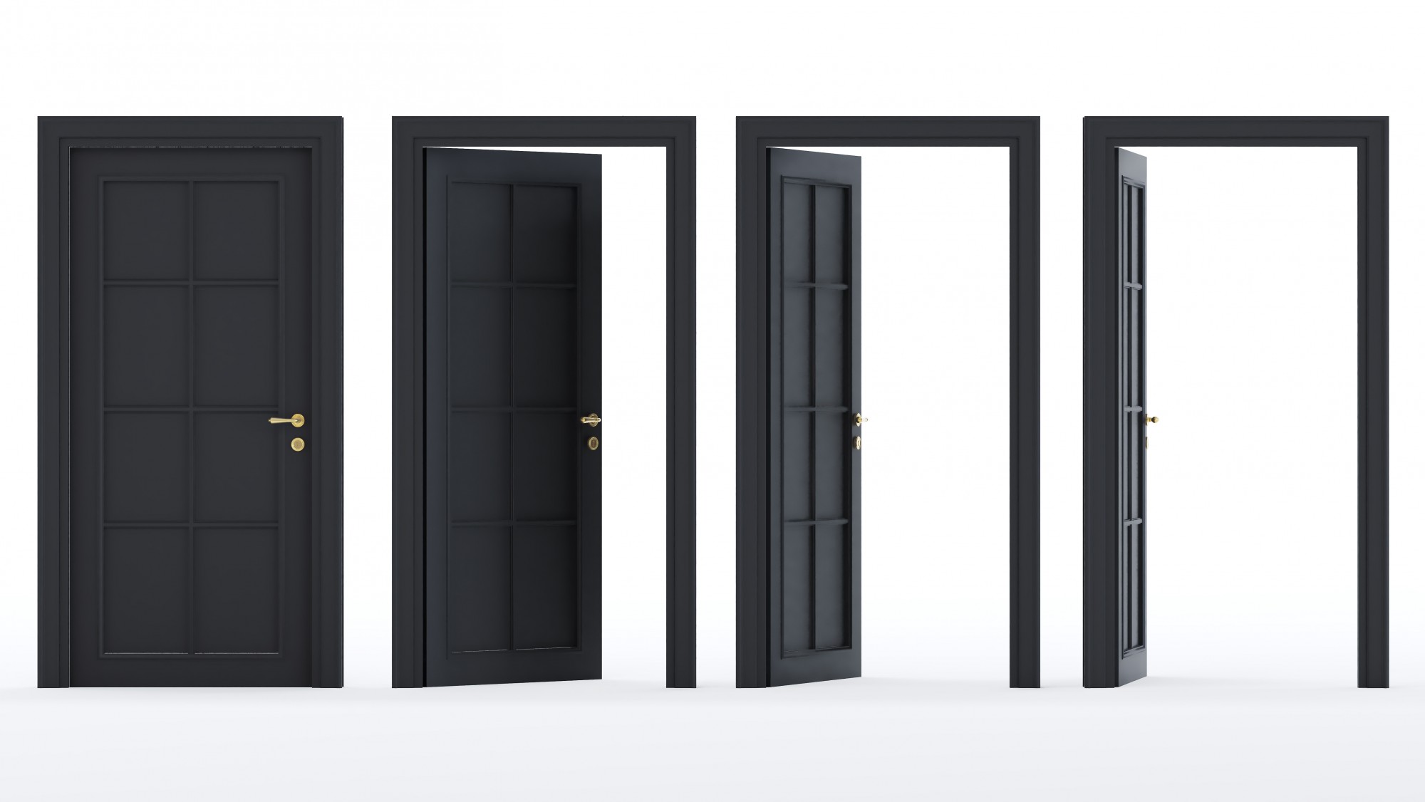 Black front door
