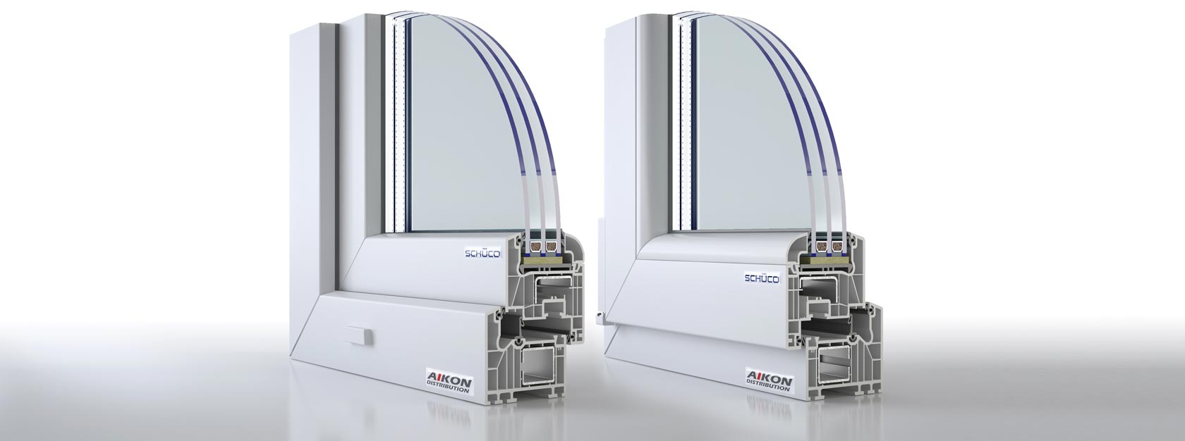 Energy-efficient Schüco windows for passive houses