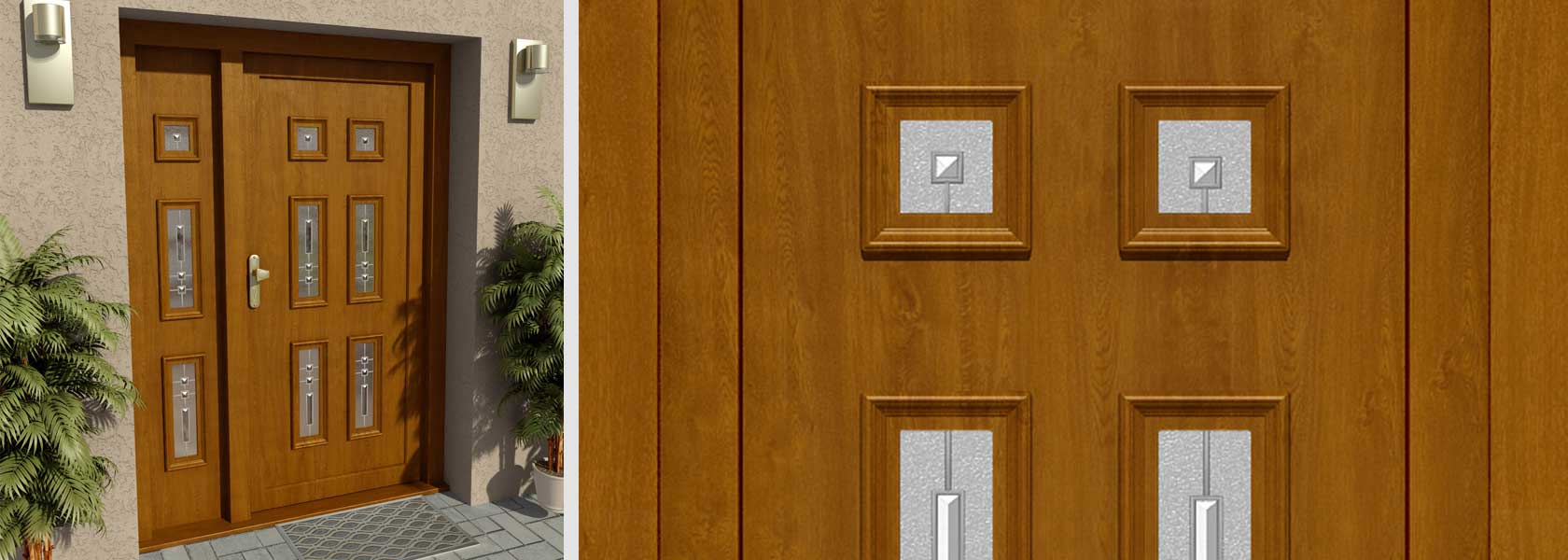 upvc front doors panels