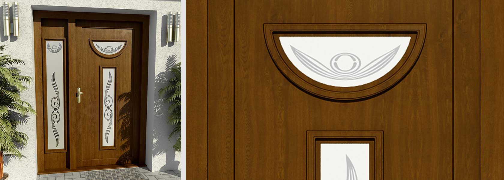 uPVC front door panels
