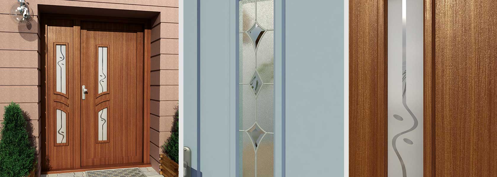 front doors with glass