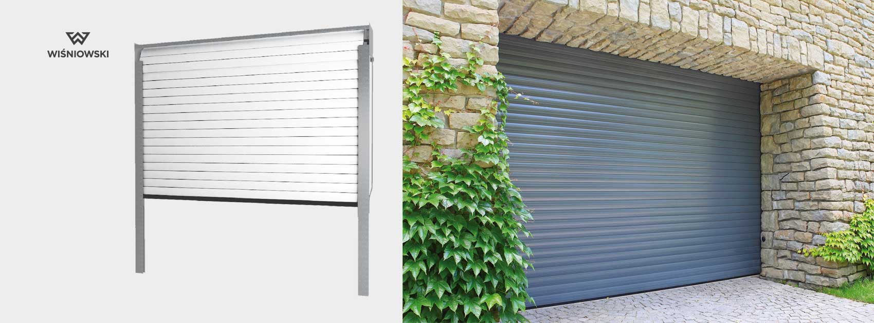 Roller shutter garage door mechanism