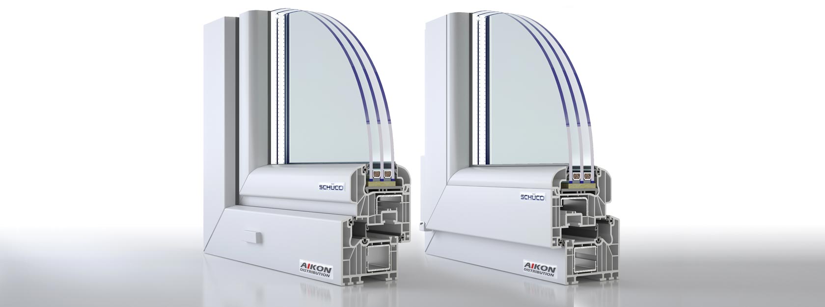 Energy-efficient Schüco windows for passive houses