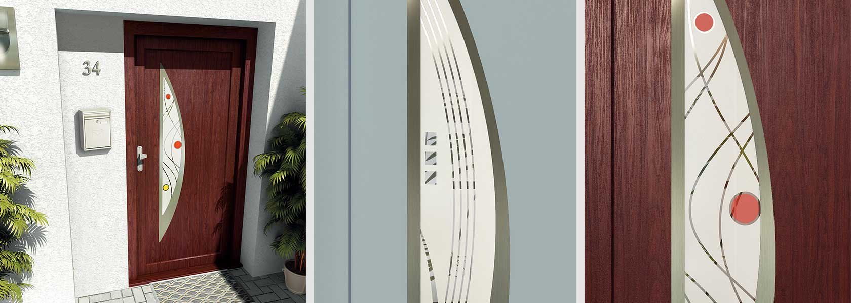 front doors with glass