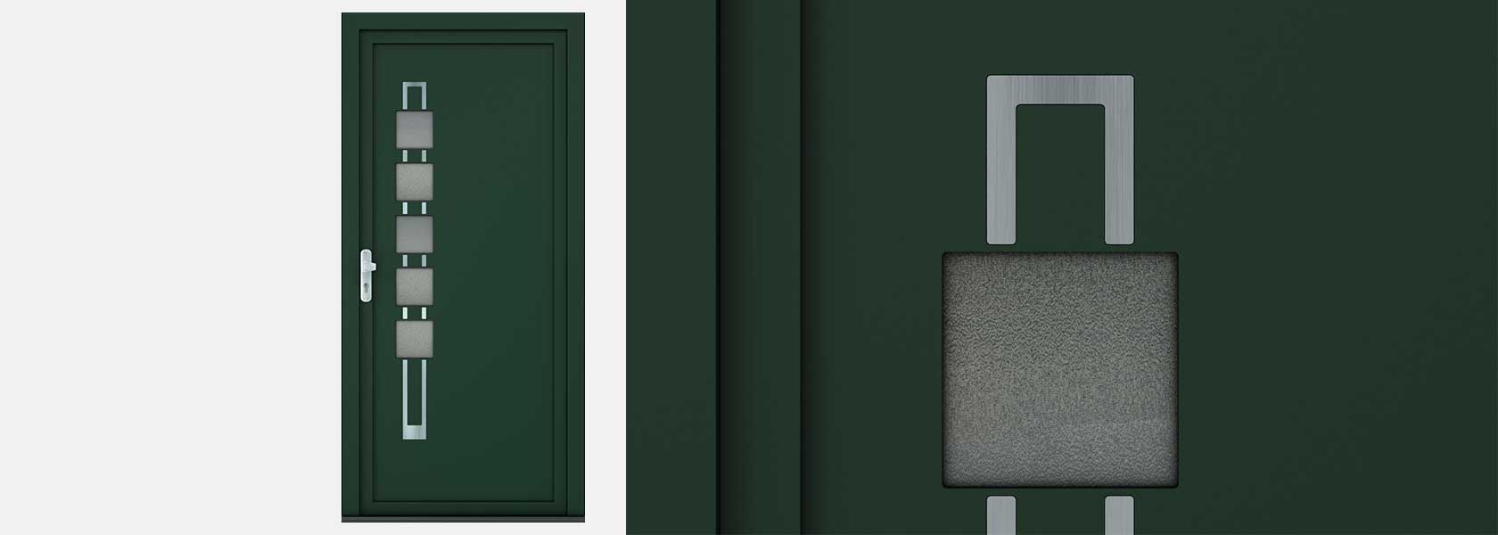 Aluminium door panels Tamara