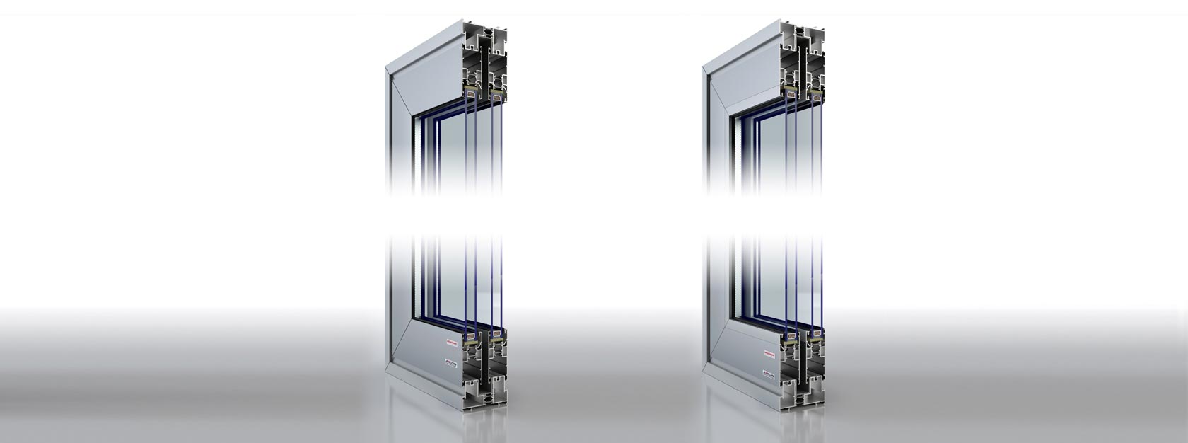 Visoglide aluminium sliding doors