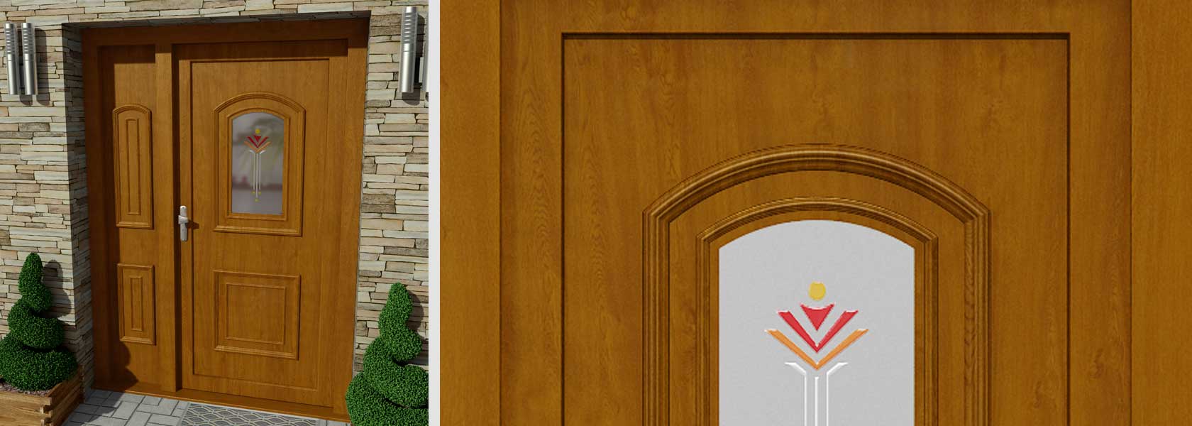 pvc infill panels for front doors