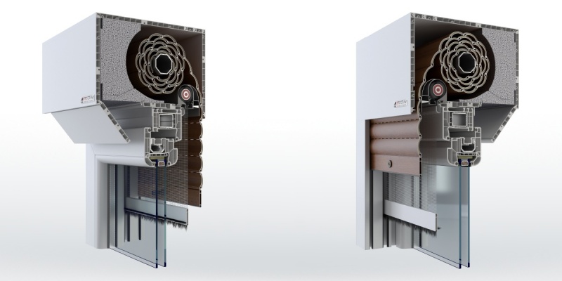Integrated roller shutters SKS