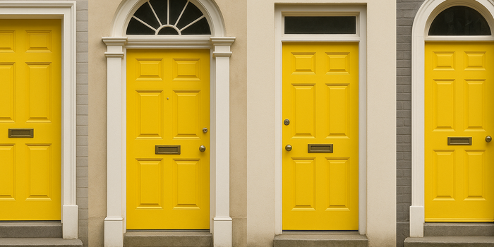 Yellow front door