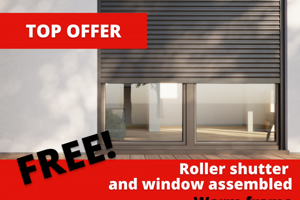TOP OFFER - installation of roller shutter for window and warm frame for FREE!